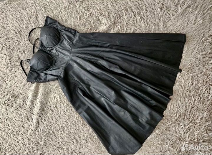 Платье женское из эко кожи