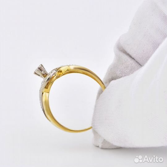 Кольцо золотое с бриллиантами