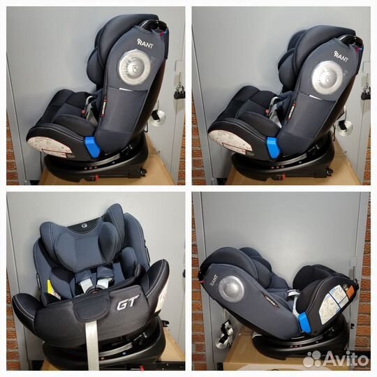 Новое поворотное автокресло Rant Isofix 0-12 лет