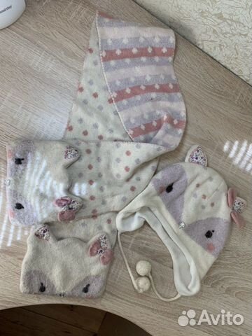 Комплект шапка, шарф