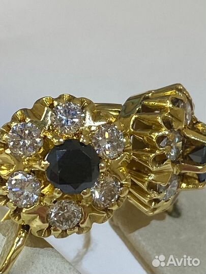 Золотые серьги/кольцо с бриллиантами