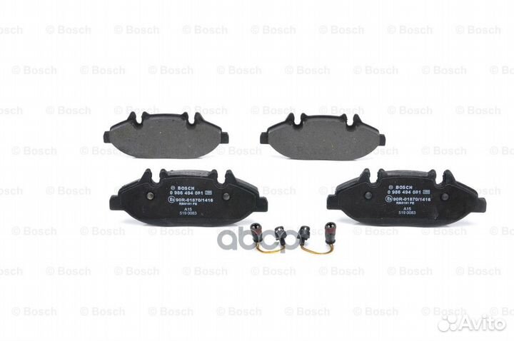 Колодки тормозные 0986494081 Bosch