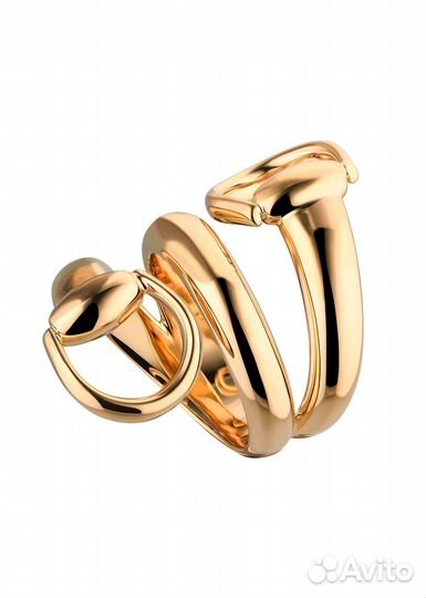 Кольцо Gucci Horsebit Yellow Gold Wrap