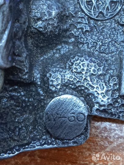 Пряжка для ремня Bergamot Brass Works Череп Ковбоя