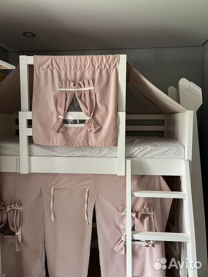 Двухъярусная кровать домик бу
