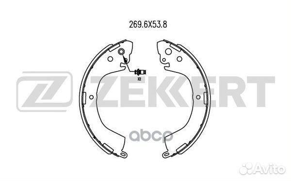 Колодки торм. бараб. задн. Mitsubishi L200 III