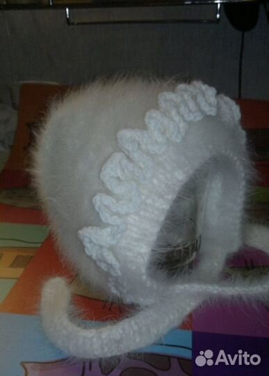 Шапка детская пуховая зимняя для девочки