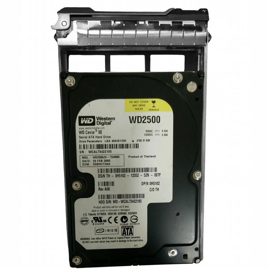 [H5102] Жесткий Диск Dell 250gb Sata3 3,5" Hdd H5102