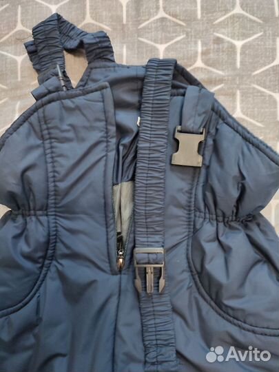 Полукомбинезон, штаны утеплённые на бретелях