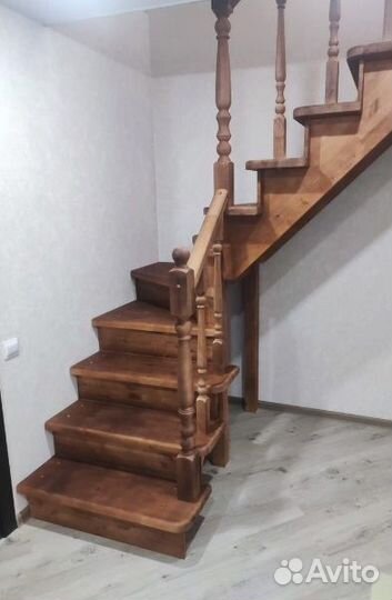 Лестница деревянная под ключ.Индивидуальный проект