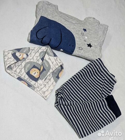 Детский костюм слюнявчик 86