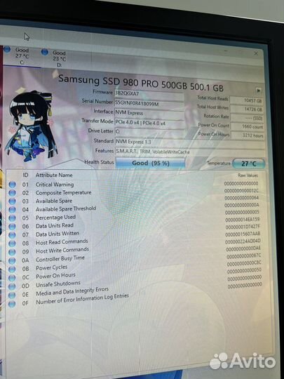 Samsung 980 PRO 500GB m.2 ssd