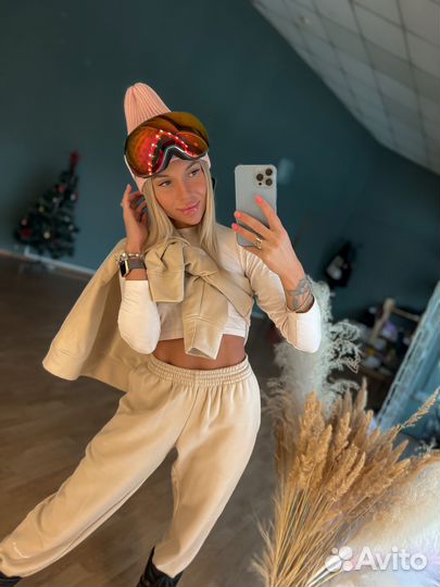 Маска горнолыжная Prime белая