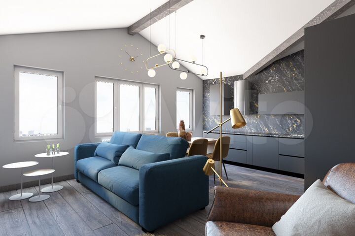 2-к. квартира, 61 м², 5/5 эт.