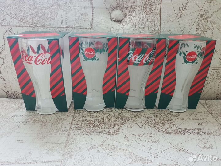 Новогодние стаканы кока кола