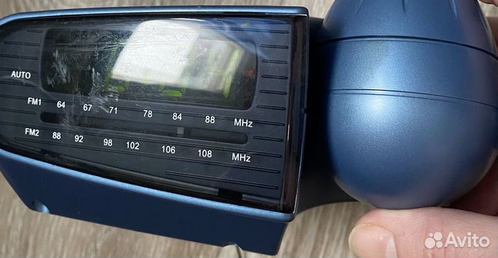 Радио витек с часами прожектором, все в рабочем со