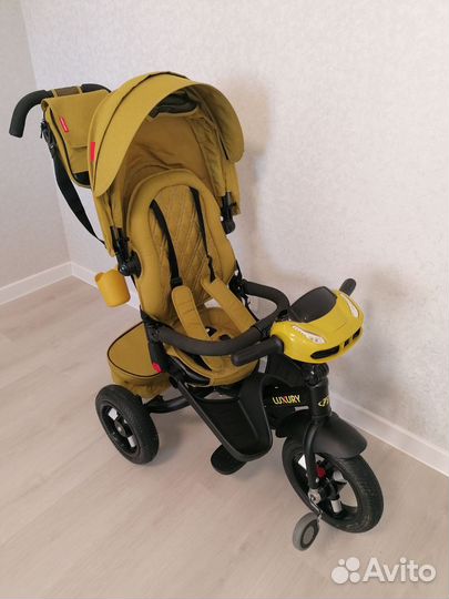 Детский велосипед коляска с ручкой