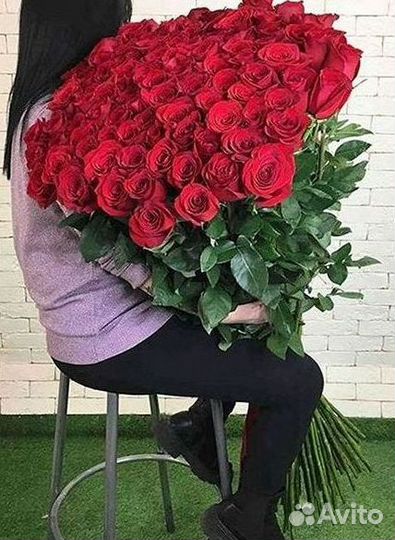 Высокие розы Доставка цветов