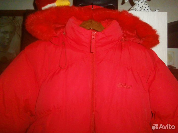 Спорт.Пуховик.Унисекс.Натур.мех.Большой р-р