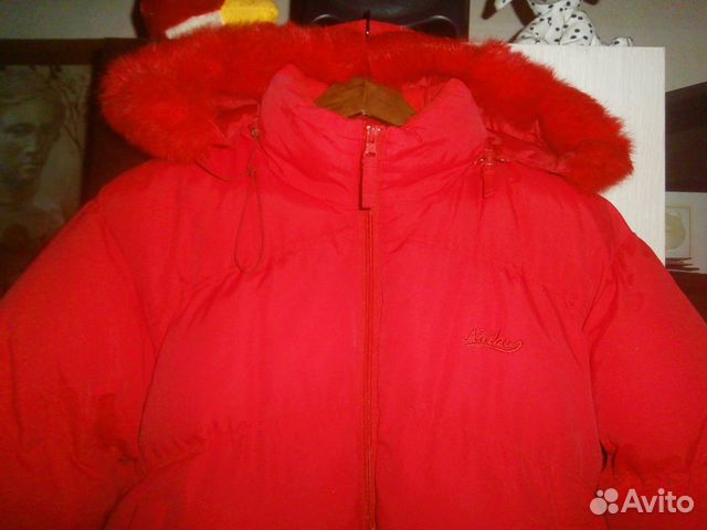 Спорт.Пуховик.Унисекс.Натур.мех.Большой р-р