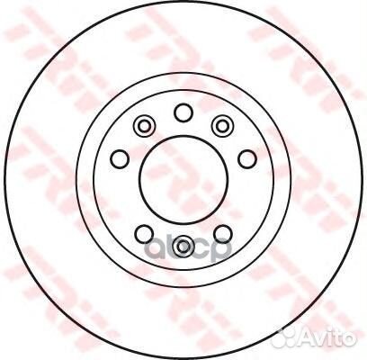 Диск тормозной peugeot/citroen 508 10 перед. вент