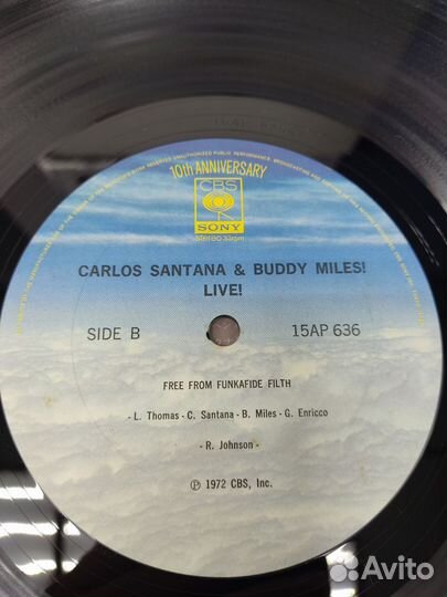Carlos Santana & Buddy Miles - Live LP Japan NM