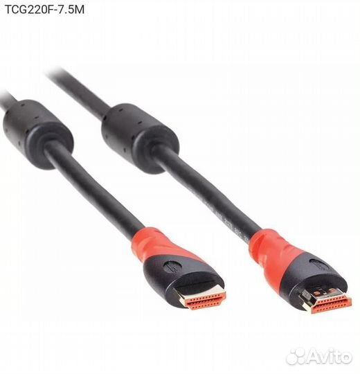 Видеокабель Telecom hdmi (M) - hdmi (M) 7.50м, TC