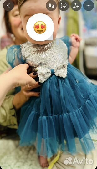 Платье для девочки 74