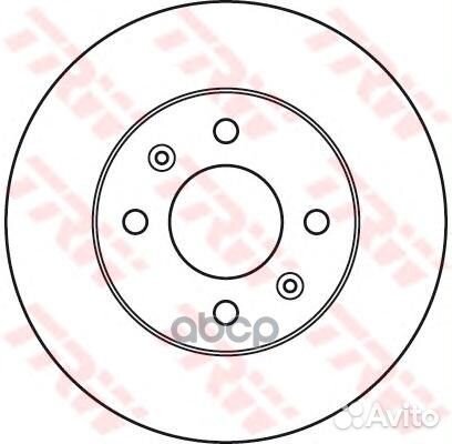Диск тормозной перед DF6040 TRW