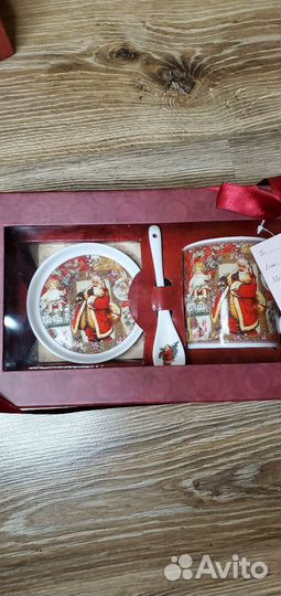 Кружка подарочная новогодняя с ложкой