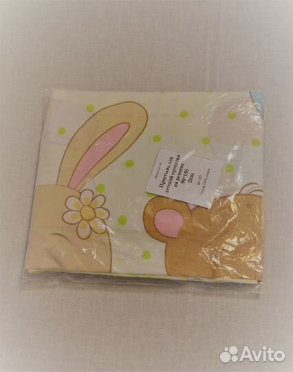 Простынь на резинке детская 90 на 150