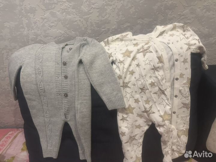 Вещи пакетом на мальчика от 0 до 7 м. 2 пакета