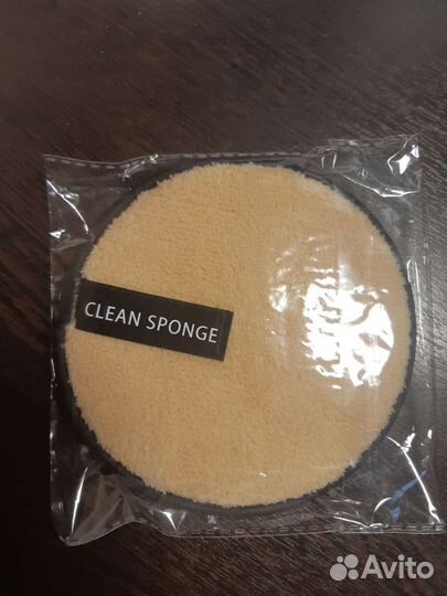 Спонж пуховка для снятия макияжа и умывания