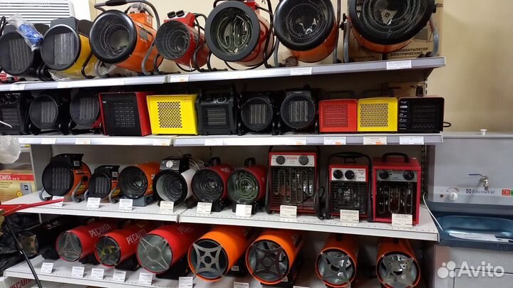 Пушка электрическая 100м2 Жар-Пушка 5 кВт+3 режима