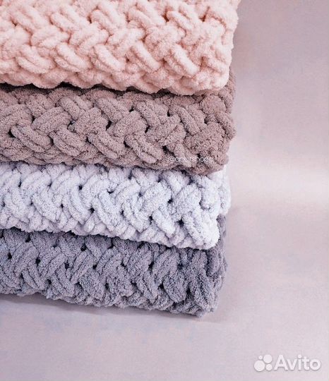 Плюшевый плед ручной работы на заказ