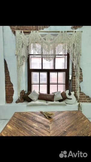 Макраме занавес штора