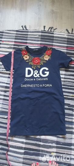 Трикотажное женское платье летнее 42-44