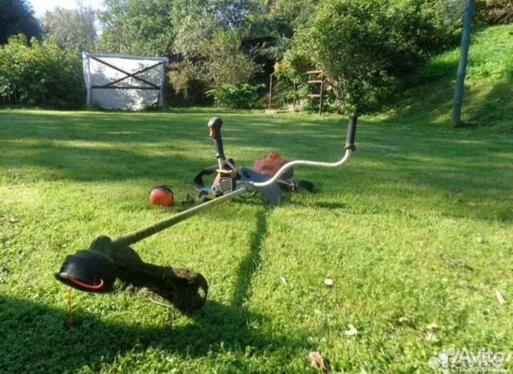 Аренда газонокосилки,триммера,аэратора