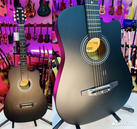 Акустическая гитара 38” + чехол