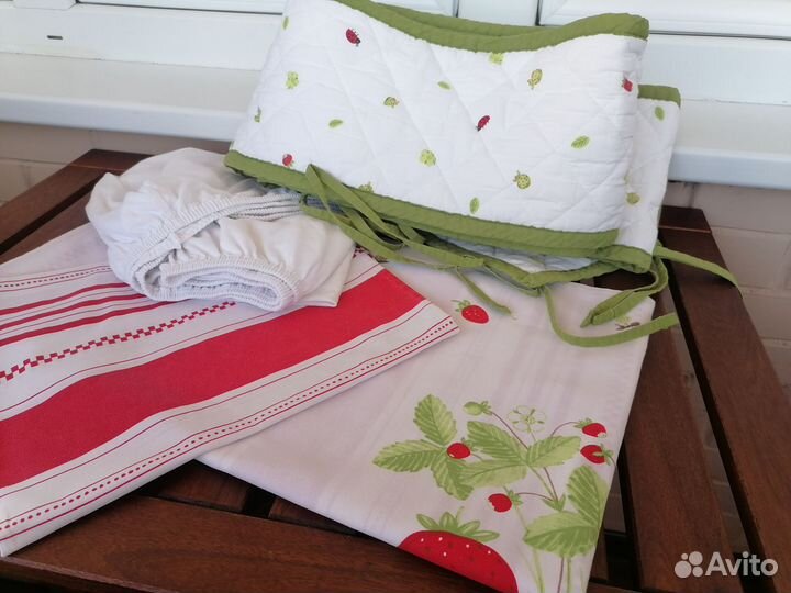 Комплект постельного белья с бампером IKEA