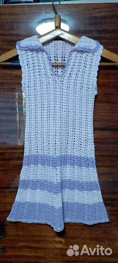 Платье вязаное крючком