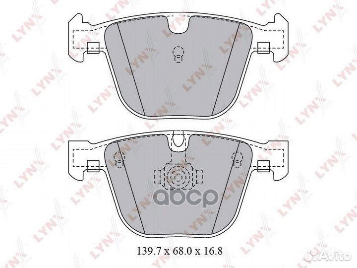 Колодки тормозные BMW E60/E61/E65/E66/E70/E71 з