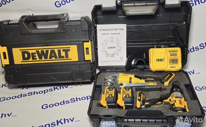 Набор инструментов DeWalt 2в1 ушм+шуруповерт