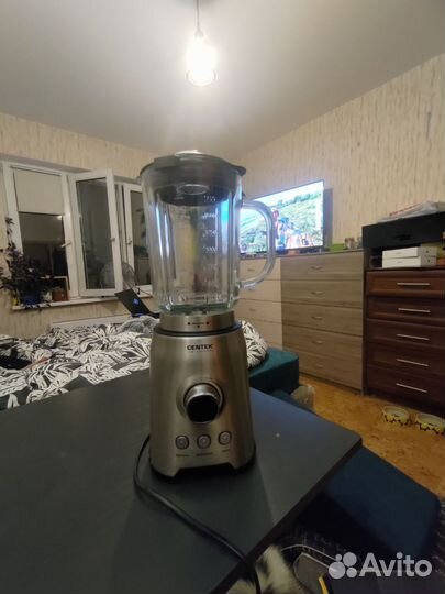 Стационарный вертикальный блендер стеклянный
