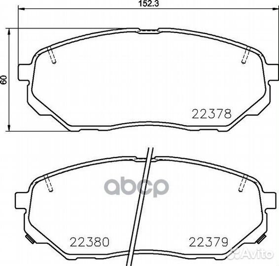 Колодки тормозные NP6098 nisshinbo