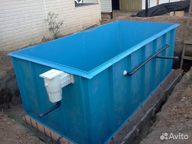 Бассейн 3х5х1,5 с угловыми ступенями