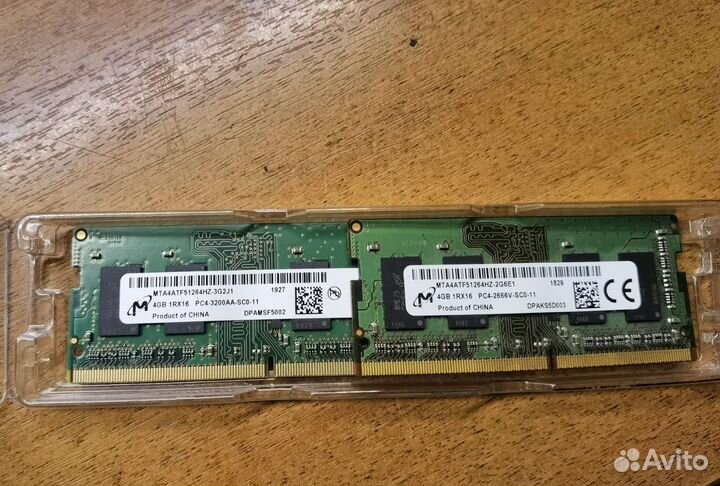 Память для ноутбука DDR3 DDR4 So-Dimm