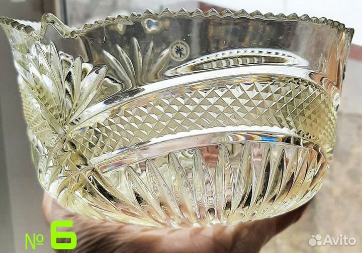 Вазы СССР стекло хрусталь