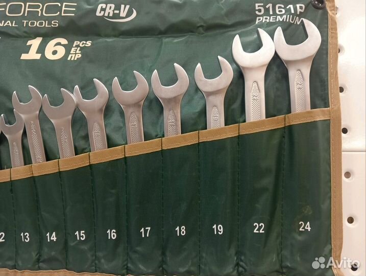 Набор ключей RockForce 6-24 mm, 16 пр