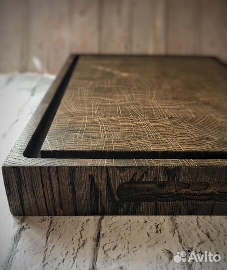 Доска торцевая из дуба для подачи и нарезки
